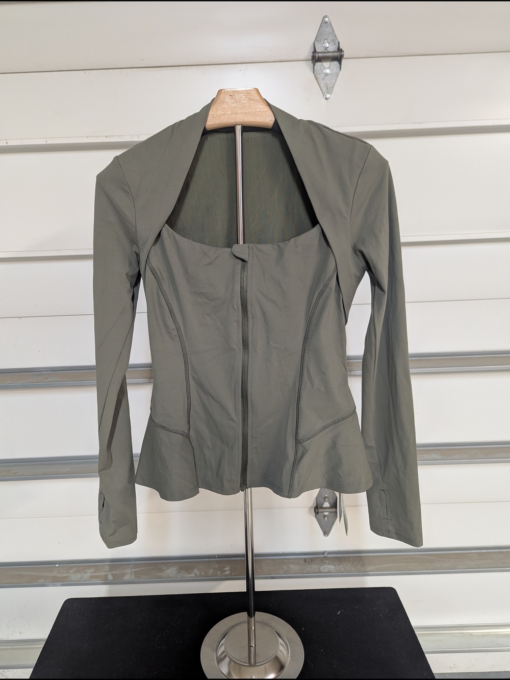 HALARA Olive Green Zip-Front Ultra Sculpt Jacket